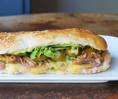 Masala steak Gatsby sandwich