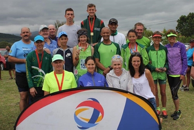 Reën blus nie geesdrif tydens wedloop