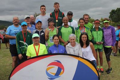 Reën blus nie geesdrif tydens wedloop