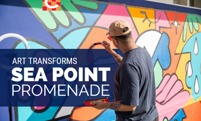 Blok and SJ artists transform Sea Point promenade
