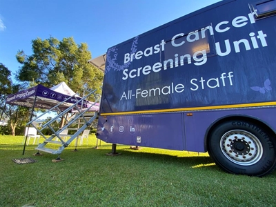 Mobile mammography and sonar unit back in George