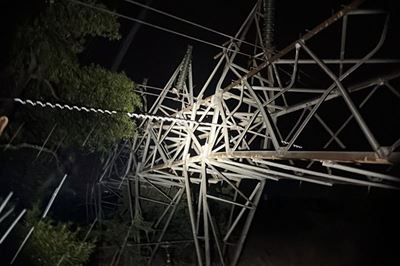 Large parts of Tshwane in the dark after pylons collapse on the N4