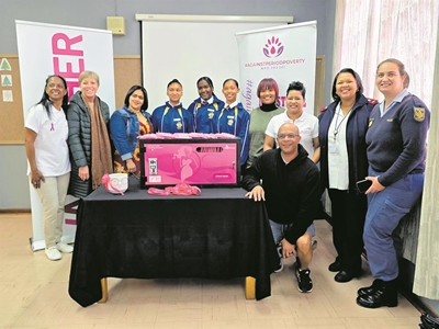 Skool kry muntoutomaat vir sanitêre doekies