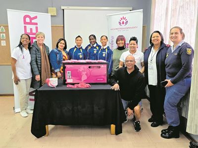 Skool kry muntoutomaat vir sanitêre doekies