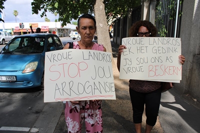 ANC vroue betoog teen landdros
