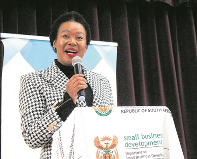 Minister Ndabeni hands over equipment donations to micro and small businesses