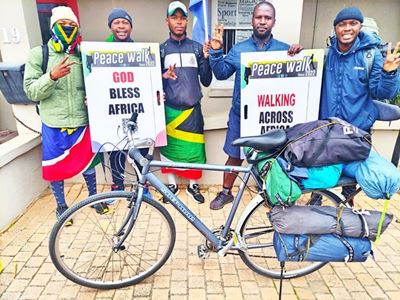 Faithful five walk for peace across Africa