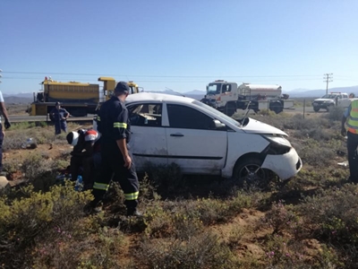 Motor rol op Calitzdorppad