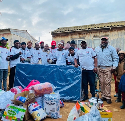 Flying Eagles help family after fire