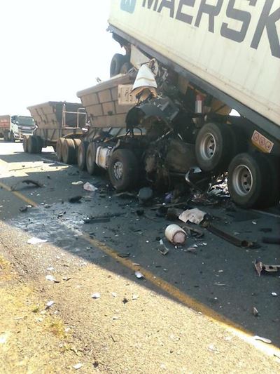 Three die in truck collision
