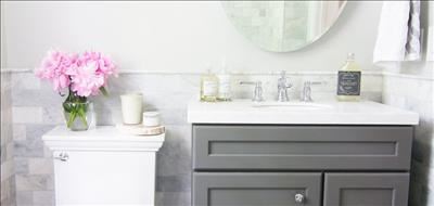 Small bathroom,  big style 