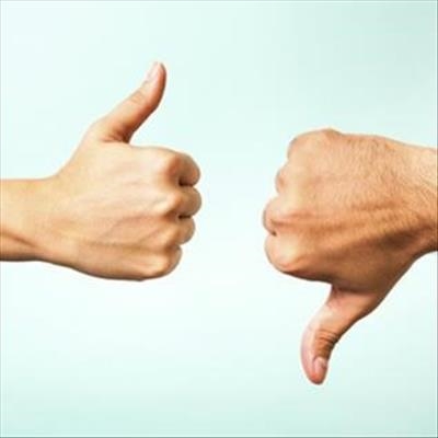 Thumbs up, Thumbs down