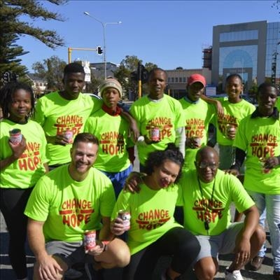 Straatkollekte vir Change for Hope
