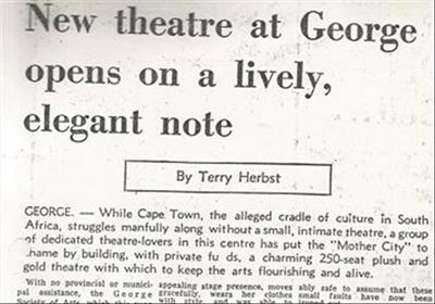 George Arts Theatre: From old to brand new