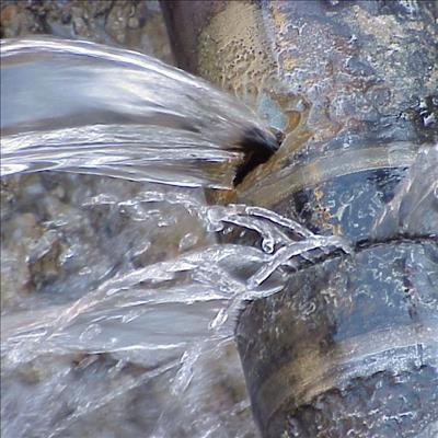 Pipe burst in Rio Street