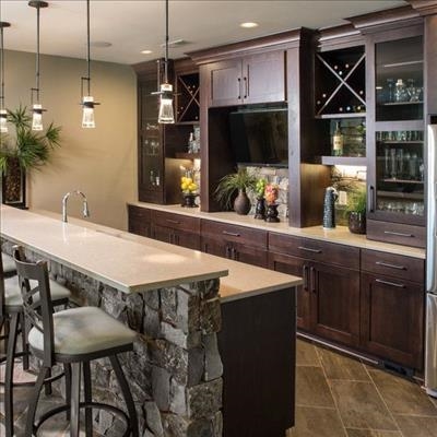 3 beautiful home bars for entertaining