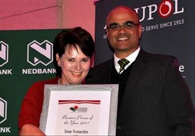 Business woman wins coveted award