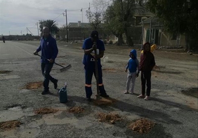 A 'hole' lot of potholes repaired