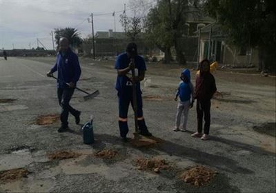 A 'hole' lot of potholes repaired
