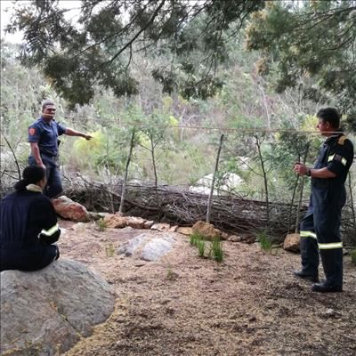 Brand bedreig huise buite Oudtshoorn
