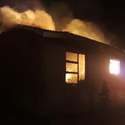 Vroegoggend brand verwoes huis