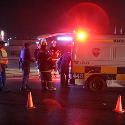 Ambulans in tref-en-trap