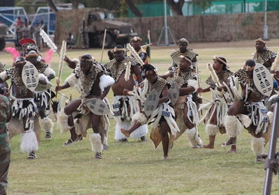 SA Army Infantry Formation parade held in Oudtshoorn