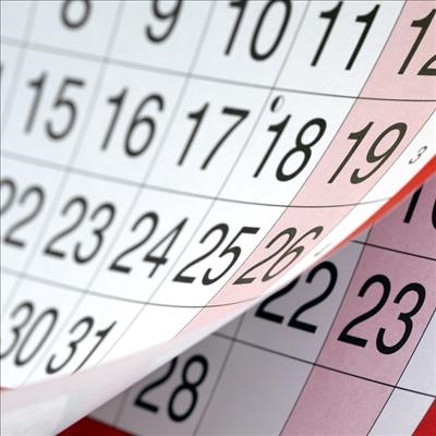Calendars available next week