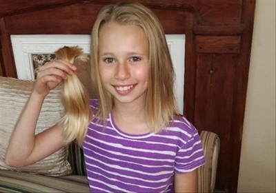11-jarige sny hare vir kanker