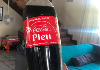 Plett features on Coca-Cola labels