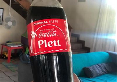 Plett features on Coca-Cola labels