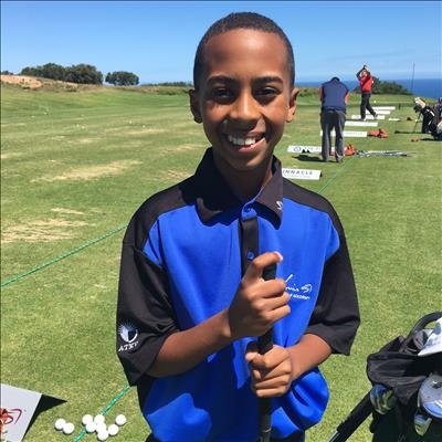 12-jarige gholfer wil skitter in Mauritius
