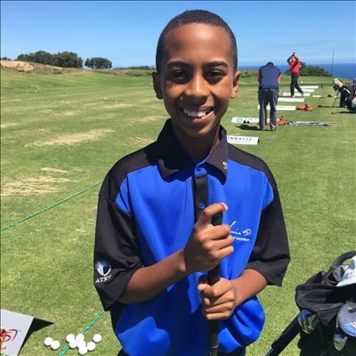 12-jarige gholfer wil skitter in Mauritius