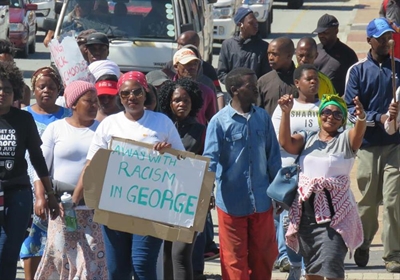 Protest denounces racism in George