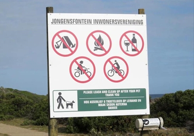 Nuwe inligtingsborde vir Jongensfontein
