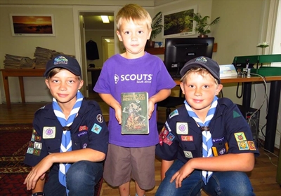 Historic scout book finds new home