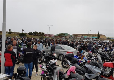 Bikers pour out blessings