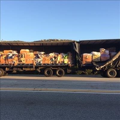 Trucks nearly collide on N2