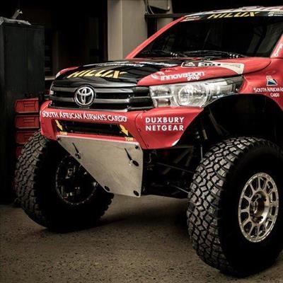 Toyota Hilux race vehicles among top 10 in Dakar