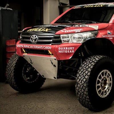 Toyota Hilux race vehicles among top 10 in Dakar