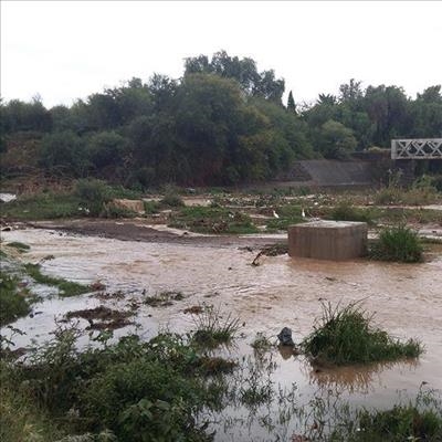 Swaar reën sak uit in Graaff-Reinet