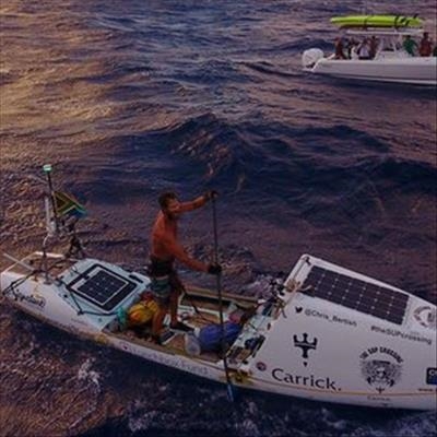 SA man 1st to cross Atlantic solo on a stand-up paddle board