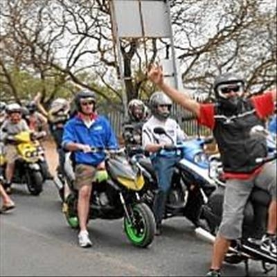 Scooter rally in Plett 