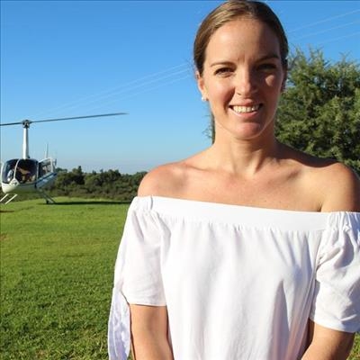 In 'n helikopter oor Graaff-Reinet