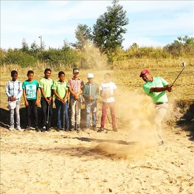 More than 60 children at golf clinic