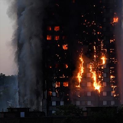 Huge fire engulfs London tower block