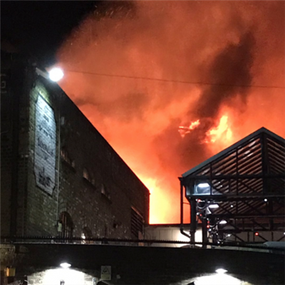 Fire breaks out in London's Camden Market