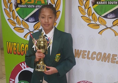 Adams honoured by Karate SA