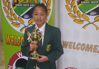 Adams honoured by Karate SA