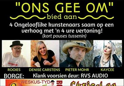 'Ons Gee Om' hier op 20 Augustus